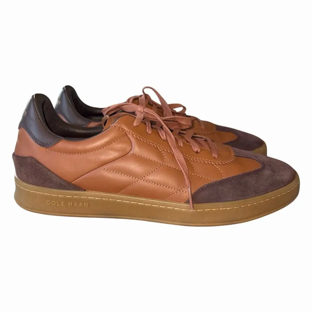 Cole Haan GrandPro Breakaway Men Size 12M Tan Madeira Gum Leather Sneakers